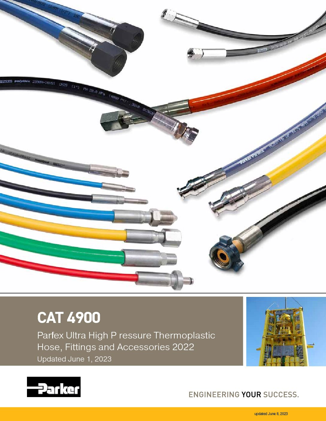 Parker Parflex Ultra High Pressure Thermoplastic Hose, Fittings, and Accessories CAT 4900
