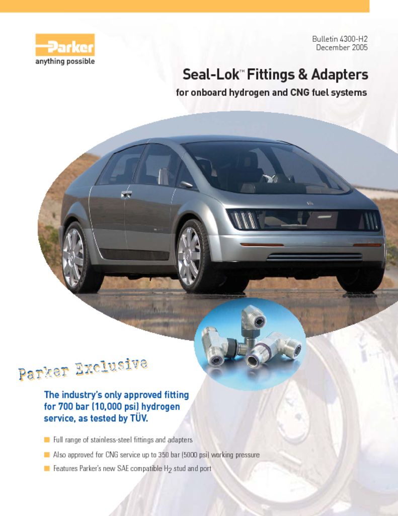 Parker Seal-Lok Fittings & Adapters 4300-H2