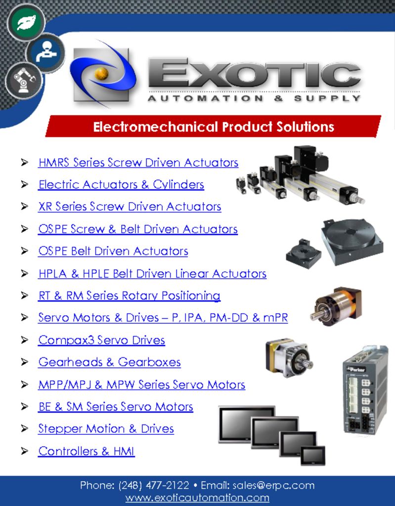 Electromechanical Product Solutions