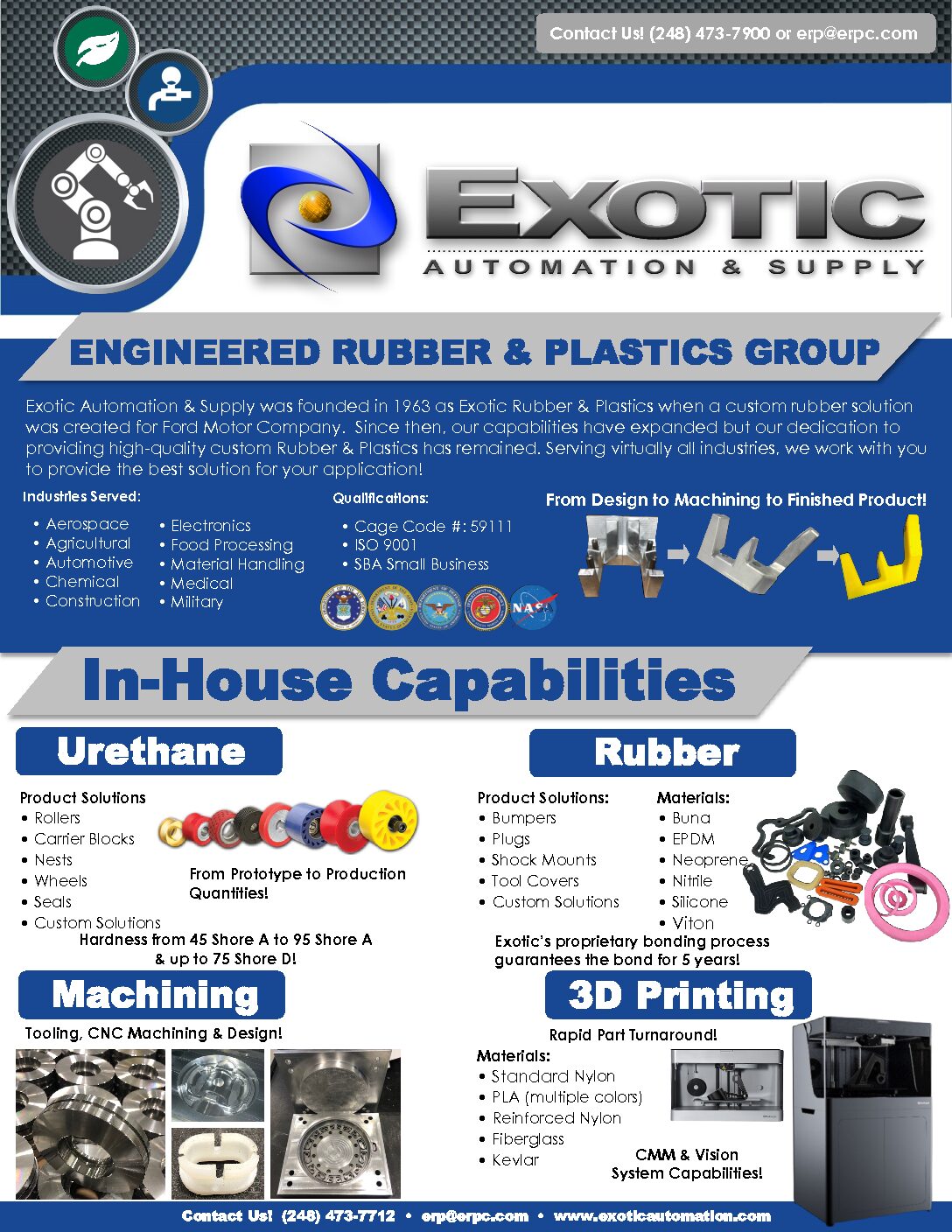 Exotic Engineered Rubber & Plastics