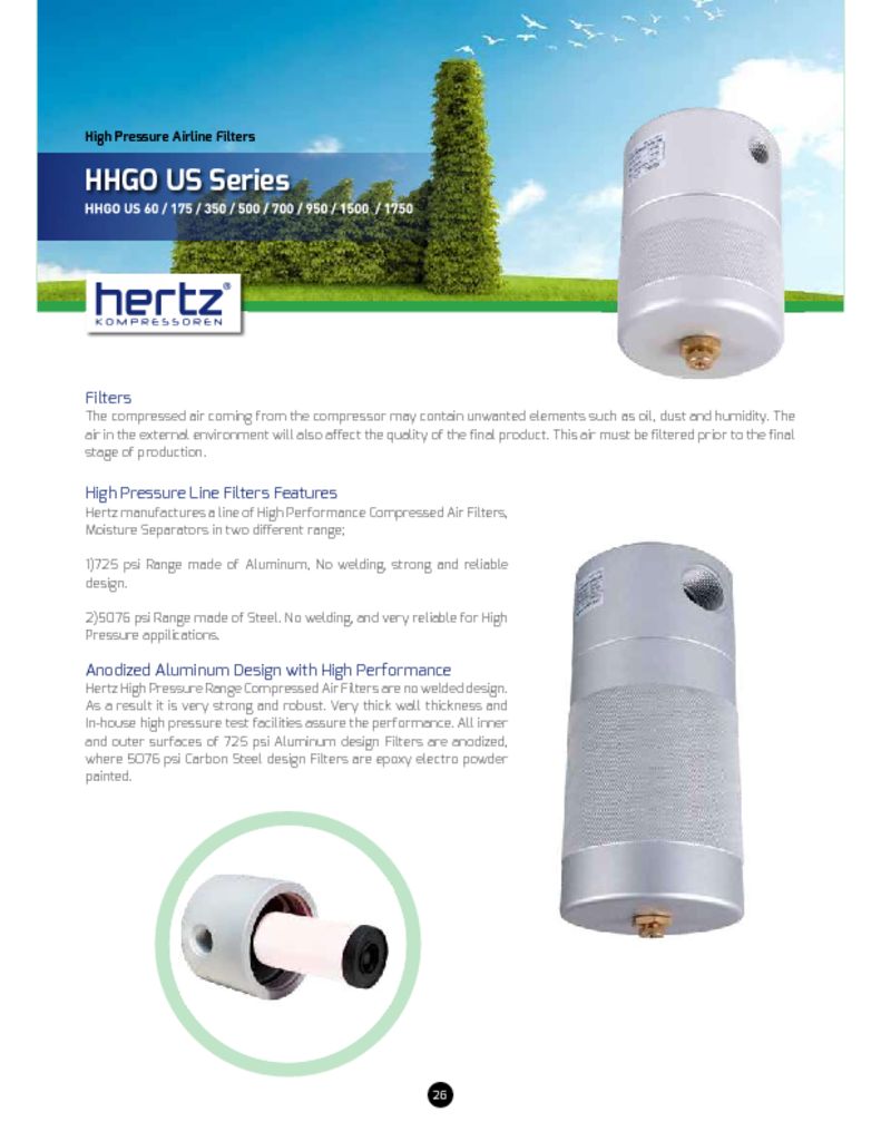 HHGO HP Pipeline Filters