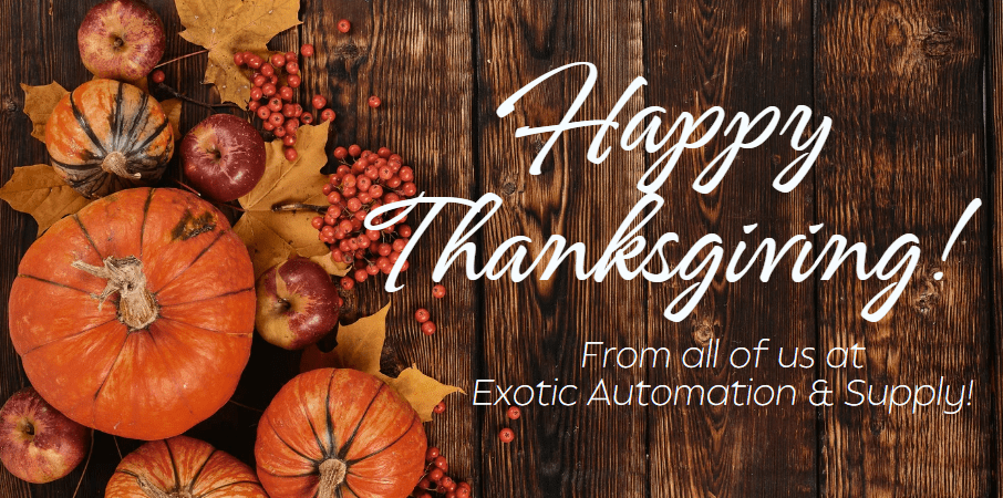 Happy Thanksgiving From all of us at Exotic!